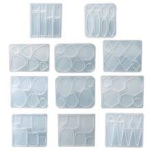 1 pieza moldes de resina de joyería, moldes de silicona para colgantes para fundición de resina epoxi y manualidades para hacer colgantes, aretes, collares, llaveros