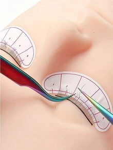 35 /70pairs Of Eyelash Extension Positioning Stickers, Eye Exercise Pads, Eyelash Mapping Paper Patches, Dedicated Eyelash Extensions - White - View 7