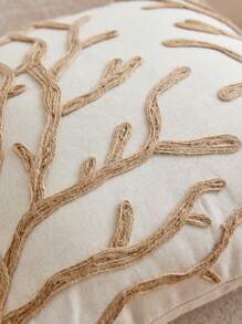 1pc Ocean Themed Starfish Seagrass Embroidery Pillowcase Home Decor - Camel - View 10