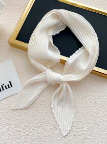 新款簡約純色方巾，70cm壓花絲巾，適用於女性，多功能、萬能，可作腰帶、髮帶、頸巾或時尚頸巾。巾帶，頭帶，髮箍，讓您的造型更加華麗。 - 多色 - 查看 14