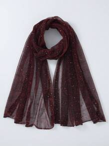 1 chiếc khăn choàng/khăn quàng cổ nhẹ, thủ công, đính sequin, thanh lịch dành cho nữ. Có thể có sự khác biệt nhỏ về màu sắc do ánh sáng. - Nhiều màu - Xem 18