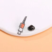 可爱合金珐琅医疗系列金属胸针 - 听诊器、心电图、救护车、护士/医生胸针情人节情人节礼服配饰衣服别针包饰背包学校用 - 彩色 - 查看 6