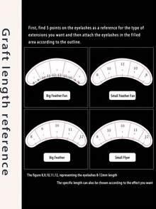 35 /70pairs Of Eyelash Extension Positioning Stickers, Eye Exercise Pads, Eyelash Mapping Paper Patches, Dedicated Eyelash Extensions - White - View 9