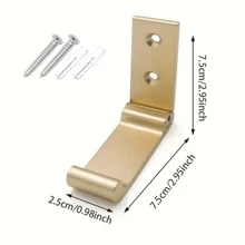 1 Móc treo bằng nhôm có thể gập lại treo tường Đồ dùng nhà bếp và phòng tắm gia đình Lưu trữ Móc treo khăn đa chức năng có thể gập lại Đồ tổ chức gia đình - Nhiều màu - Xem 3