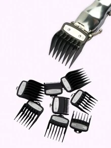 1 set de 8 piezas Juego de peines guía para cortapelos para hombres, compatible con recortadoras de cabello 8148, herramientas para el cabello, productos y accesorios para peluquería, salón de belleza, esenciales de viaje, vuelta al cole, accesorios para el cabello para mujeres, cepillo para peinado hacia atrás, accesorios de peluquería, secador de pelo - Multicolor - Ver 7