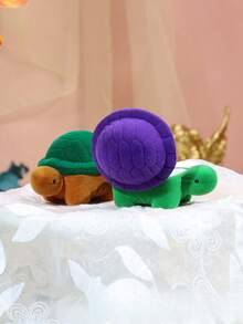 1pc Cartoon Cute Turtle Shaped Ring Box/Jewelry Box For Earrings With Flocked Lining, Gift Box - Little Turtle - View 2