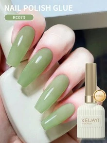 XEIJAYI 1瓶15毫升凝胶指甲油，四季皆宜的美甲产品，可卸除LED凝胶指甲油，DIY家用美甲沙龙，夏季美甲护理礼品，送给女性和女孩的理想之选 - 綠色 - 查看 3
