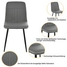 Dining Chairs - Grey - View 3