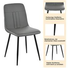 Dining Chairs - Grey - View 6