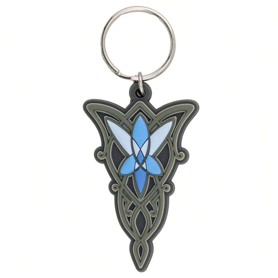 The Lord Of The Rings Arwen Evenstar Pendant PVC Keyring (Blue/Grey) - Blue/Grey - View 1