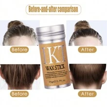 ikt 4入組粉紅色髮型梳套裝,捲髮梳、尾梳、雙面刷適用於邊緣和背部刷髮、梳理、滑理髮絲,適用於女性和寶寶髮,附1支蠟條可消除毛燥髮 - 粉色 - 查看 2