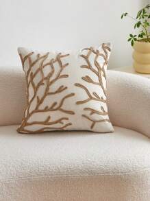 1pc Ocean Themed Starfish Seagrass Embroidery Pillowcase Home Decor - Camel - View 8