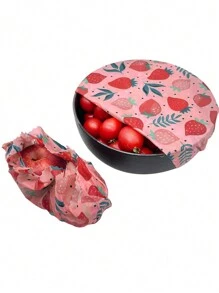 1組可重複使用的蜜蠟包裹，食品存儲紙蓋 - 彩色 - 查看 4