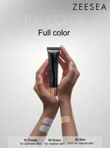 Zeesea Kem lót trang điểm đa tác dụng Kem lót trang điểm sửa chữa, Kem trang điểm tự nhiên, Kem lót - màu xanh lá - Xem 3