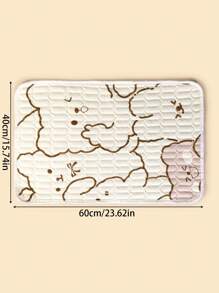 1 pieza 40*60cm Alfombra acolchada antideslizante e impermeable con diseño de bebé de dibujos animados para cuna/carriola, para todas las estaciones, uso al aire libre - Multicolor - Ver 2