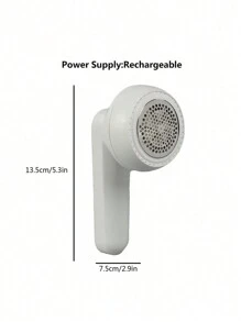 1 pieza, Quitapelusas eléctrico, Quita pelusas USB, Pelusa potente, Quita borlas, Quita bolas de pelo portátil para ropa, ropa de cama, muebles, alfombras, sofás, suministros de limpieza, dispositivos de limpieza - Blanco - Ver 2