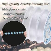 4pcs Clear Elastic Thread, Elastic Crystal Line For Bracelet Making, Beading Jewelry DIY Stretch Cord - Clear - View 5