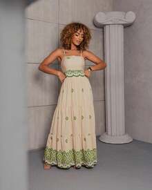 Women Dresses - 綠色 - 查看 6