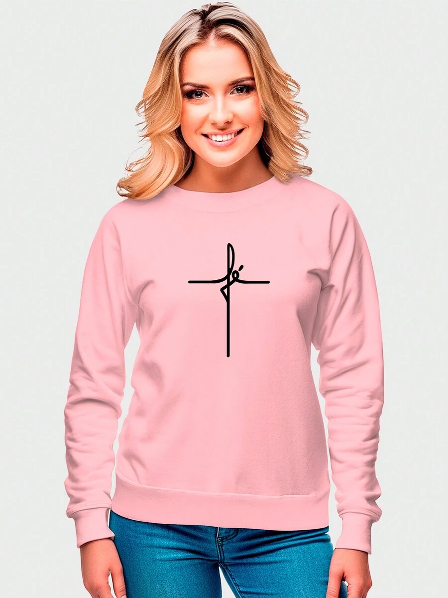 Women Sweatshirts - Hồng - Xem 1