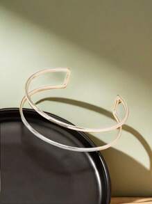 925純銀鍍層螺旋圖案手鐲臂環，金屬上臂手鐲，女性日常配飾，姐妹禮物女性禮物，珠寶魅力晚宴珠寶 - 金色3 - 查看 11