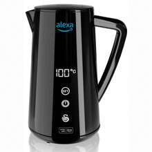 Alexa Hervidor Agua Eléctrico Inteligente WIFI ✅Envíos 24/48h ✅ Smart Kettle 1,5L Inalámbrico Control Táctil LED, Swan, SK14650BLKNEU, Negro, 1800W - Negro - Ver 5