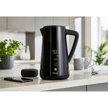 Alexa Hervidor Agua Eléctrico Inteligente WIFI ✅Envíos 24/48h ✅ Smart Kettle 1,5L Inalámbrico Control Táctil LED, Swan, SK14650BLKNEU, Negro, 1800W - Negro - Ver 2
