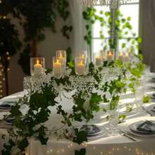 3 Strips Fake Vines For Room Decor Aesthetic Artificial Plant Ivy Leaves Hanging Greenery Garlands For Home Bedroom Wall Wedding Party Decor - Green Leaves - View 5