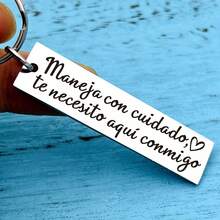 1 件装驾驶安全钥匙扣，适合爸爸男朋友卡车司机钥匙扣，适合男士情人节礼物，适合女士男士情人节 - 銀色 - 查看 5