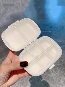 1 Hộp Thuốc Nhỏ Di Động Lấp Lánh Hộp Thuốc Mini Hộp Thuốc Kín Mang Theo Nhiều Lưới Phụ Đóng Gói Lưu Trữ Di Động Mang Theo Bảy Ngày Hộp Đựng Thuốc Hộp Trang Sức Nhỏ - Hồng - Xem 2