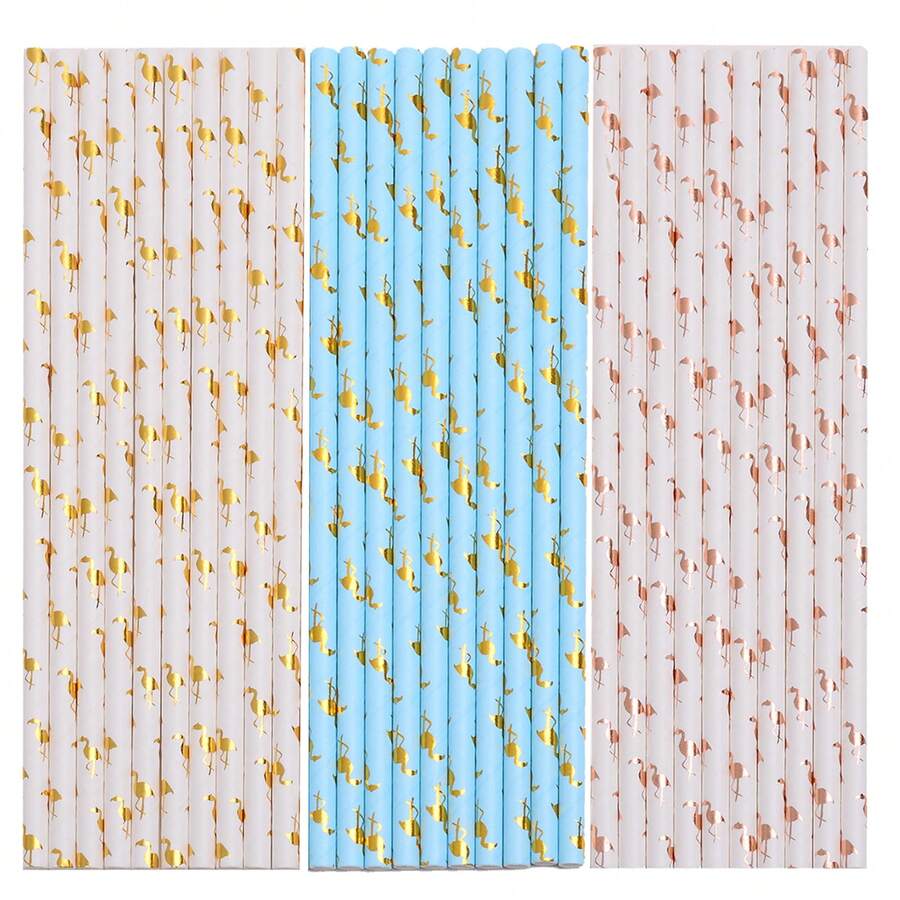 180 PCS Cocktail Straws Hawaiian Paper Fancy Drinking Straws Cocktail