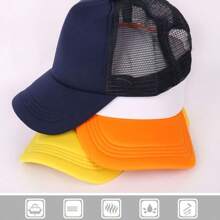 1 szt. Letnia czapka przeciwsłoneczna Baseball sport wypoczynek gąbkowa czapka z siatką ochrona przed słońcem oddychająca czapka