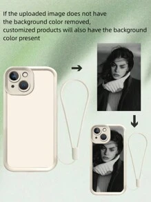 1pc Customized Personality Pattern Silicone Lens Protection Phone Case, Compatible With IPhone 16 15 14 13 12 11 Pro Max Phone Charm