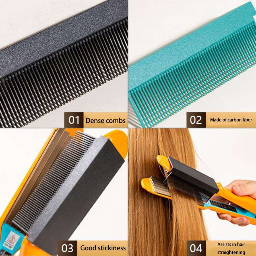 SelfAdhesive High ViscosityHair Straightening Hair Clintch Comb Splint Accessories Hairdressing