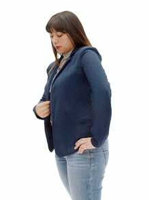 Women Blazers - Navy Blue - View 3