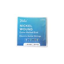 Cuerdas de guitarra Ziko Nickel para guitarra eléctrica. Sonido perfecto, sensación constante, durabilidad confiable. Adecuado para guitarras de 6 cuerdas con cuerdas de cabeza de colores. - Azul - Ver 2