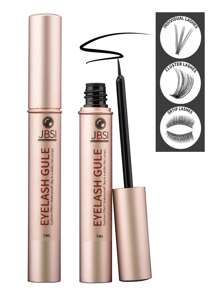 1 pièce Colle à cils de 5 ml, colle à cils professionnelle imperméable sans latex de séchage rapide améliorée, convient pour une longue adhérence de faux cils en grappe, maintien de 48 à 72 heures, convient pour les fêtes personnelles et un usage de maquillage de faux cils diy à la maison (Noir)