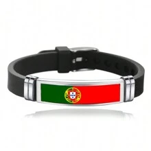 suteyi The National Flag Bracelet Is Suitable For European And American Countries, Such As The United States, Portugal, France, And Spain. It Is A Prop For National Teams To Cheer On During The European Football Championship - Multicolor - View 8