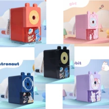 1入組可愛卡通鉛筆刨削器，手動鉛筆刨削器-適用於彩色鉛筆和學校用品！ - 彩色 - 查看 11