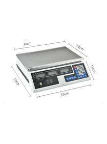 Commercial Digital Scale High Precision Food Fruit Vegetable Scale, Electronic Scale, High Precision LCD 40kg - Multicolor - View 4