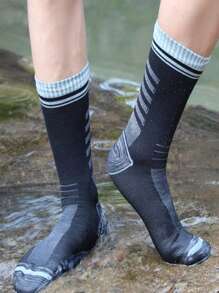 Waterproof Socks Breathable Outdoor Waterproof Hiking Wading Camping Winter Skiing Sock Riding Snow Warm Waterproof Socks Sports - Grey - View 2