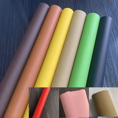 50cm X 60cm X 80cm grabado con textura de litchi, autoadhesivo y mate, para modificación del interior del automóvil, tapicería de muebles y decoración del hogar, restauración de muebles, parches de reparación