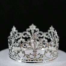 1pc Alloy Bridal Crown, Princess Tiara For Birthday, Wedding Party Decoration, Flower Bouquet Accessorize For Valentine's Day, Women's Day, Mother's Day