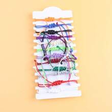 12pcs Colorful Knotted Friendship Bracelet, Couple Bracelet - Multicolor - View 2