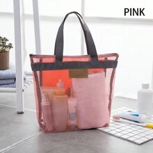 1 Túi Lưới Tắm Túi Treo Đồ Vệ Sinh Và Phòng Tắm Có Dây Kéo, Thích Hợp Cho Bơi Lội, Du Lịch, Tập Gym, Cắm Trại, Ký Túc Xá Đại Học, Đi Biển (Xanh, Xám, Đỏ) - Nhiều màu - Xem 10