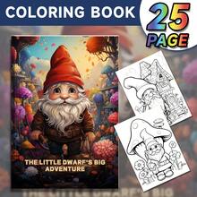 FURUIE 原版1入組青少年、學生、成人森林童話著色本，消除焦慮，生日感恩萬聖節假日派對禮物(11.69"X8.26"-25頁) - 紅色 - 查看 1