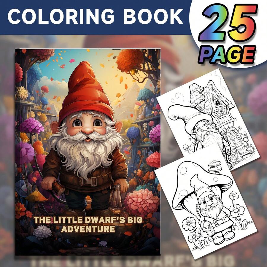 FURUIE 原版1入組青少年、學生、成人森林童話著色本，消除焦慮，生日感恩萬聖節假日派對禮物(11.69"X8.26"-25頁) - 紅色 - 查看 1