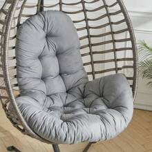 Live And Home 3 Colors Outdoor Tufted Hanging Egg Chair Thick Cushion,Swing Chair Pad,Swing Chair Seat Cushion,Bench Cushion,Sun Lounger Rocking Cushion,Hanging Chair Backrest Pillow,Soft Comfortable Basket Chair Seat Cushion,Hammock Chair Seat Pads,Sofa Cushion,Chair Seat Mat For Relaxer Patio Garden Lounge