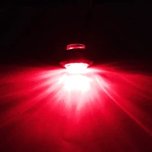 10pcs Smoked 3/4" 12V Round LED Side Marker Lights For Trailer Truck RV Round Side Lamp - Red - View 5