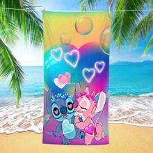 1件沙灘毛巾，微纖維沙灘毛巾，超大沙灘毛巾，快速乾燥沙灘毛巾，吸水柔軟沙灘毛巾，沙灘毛巾，運動沙灘毛巾的輕質毛巾 - 款式C - 查看 3