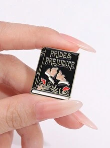 1 pieza Broches de esmalte de libro Orgullo y Prejuicio, personalizados, de drama romántico y novela de cine, insignias de solapa, joyería punk gótica, regalo para amigos - Multicolor - Ver 6